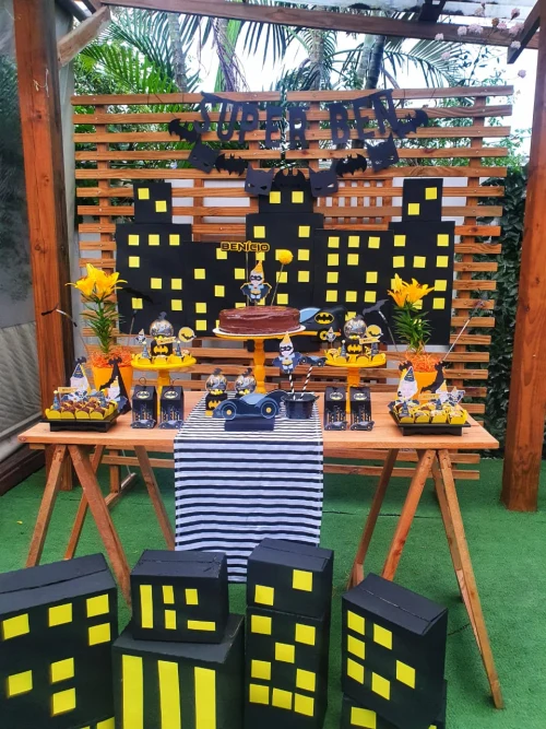Decoração de festa Batman — Festaria