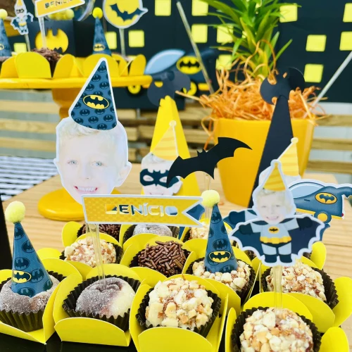 Decoração de festa Batman — Festaria