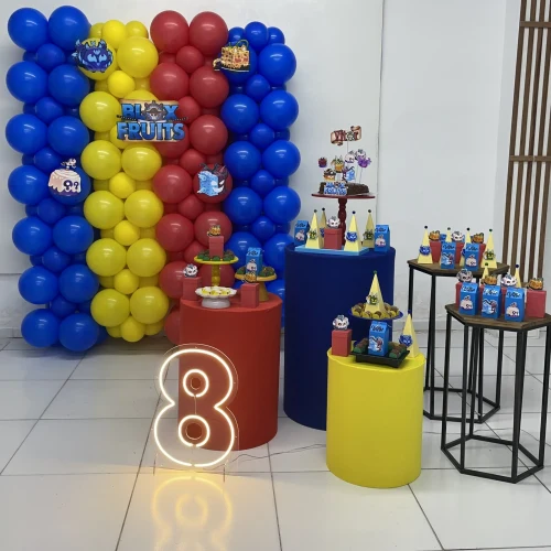 Decoração de festa Blox Fruit — Festaria