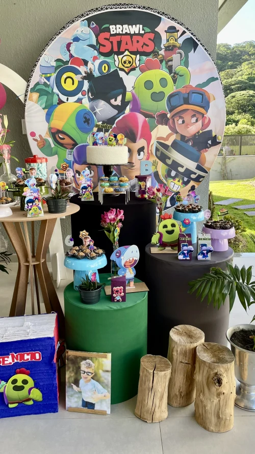 Decoração de festa Brawl Stars — Festaria