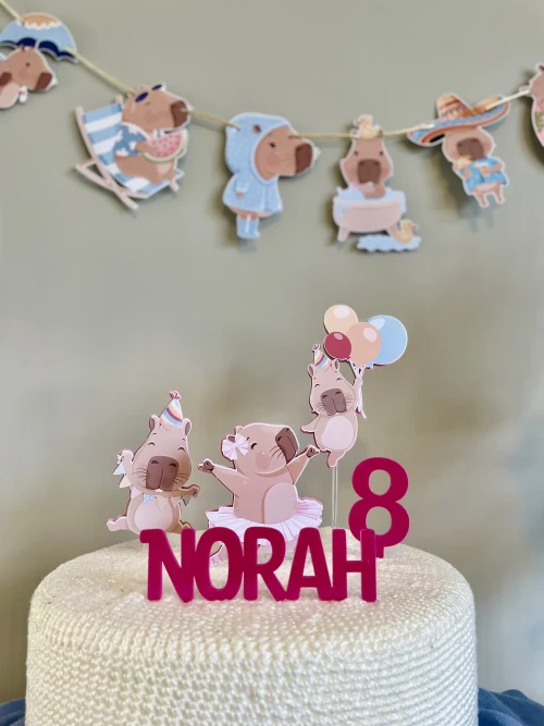 Decoração de festa Capivara — Festaria
