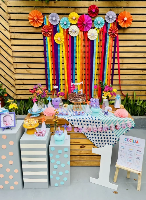 Decoração de festa Colorido — Festaria