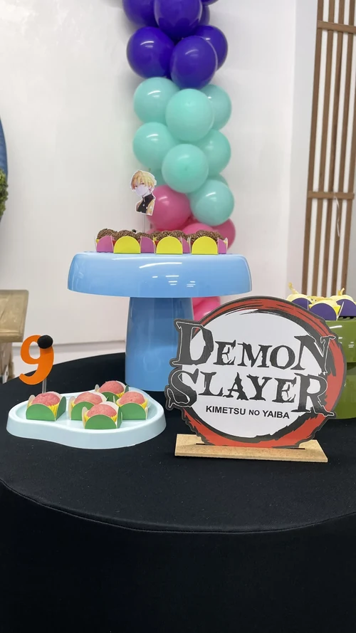 Decoração de festa Demon Slayer — Festaria