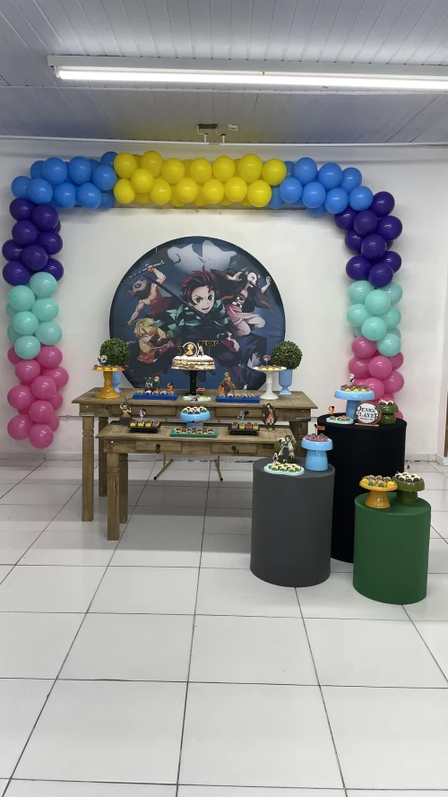 Decoração de festa Demon Slayer — Festaria