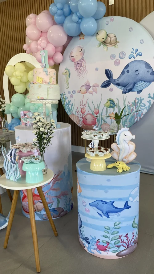 Decoração de festa Fundo do Mar — Festaria
