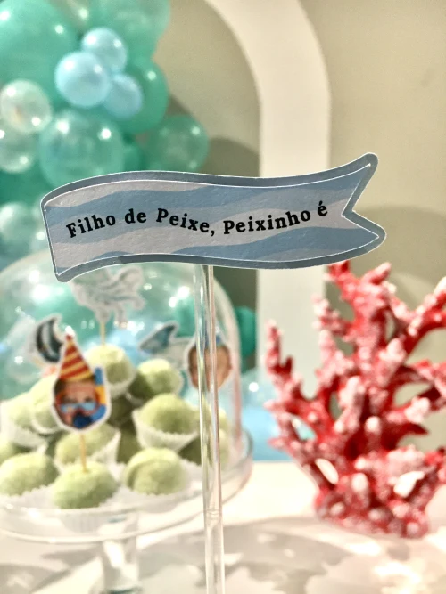 Decoração de festa Fundo do Mar — Festaria