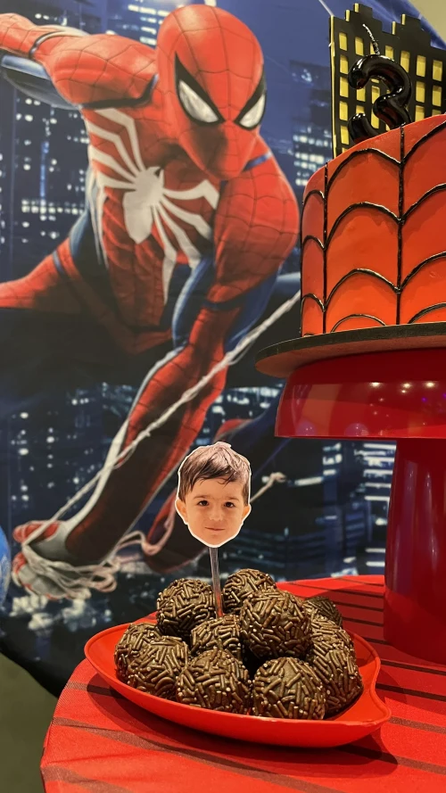 Decoração de festa Homem Aranha — Festaria