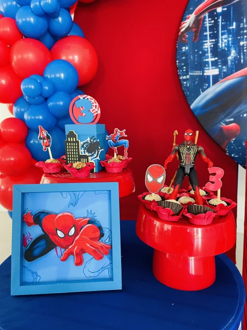 Decoração de festa Homem Aranha — Festaria