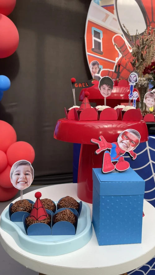 Decoração de festa Homem Aranha — Festaria