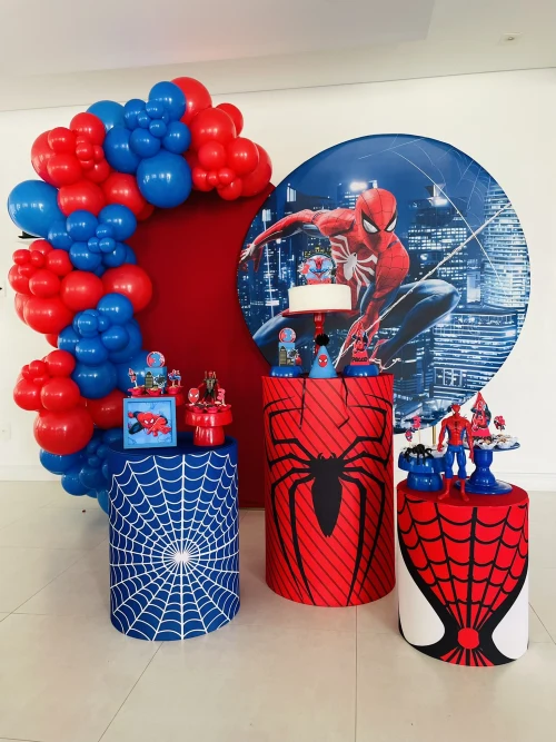 Decoração de festa Homem Aranha — Festaria