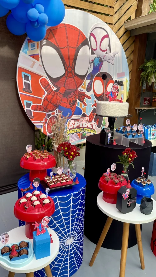 Decoração de festa Homem Aranha — Festaria