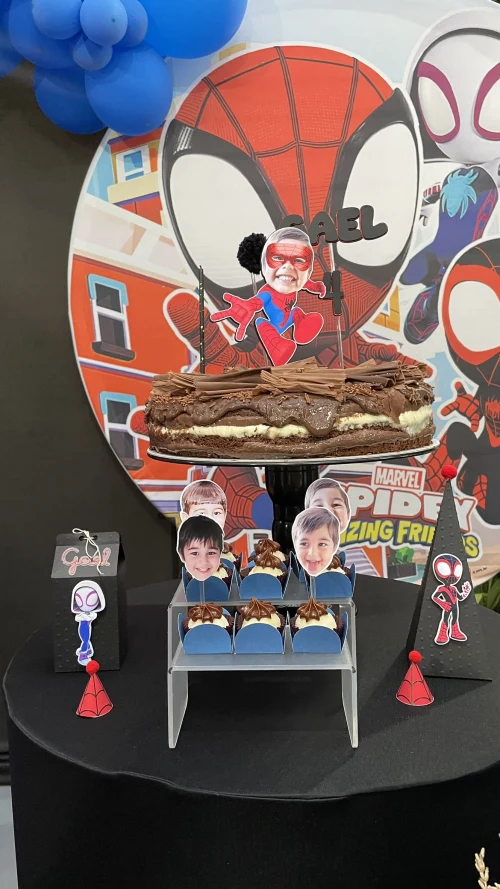 Decoração de festa Homem Aranha — Festaria