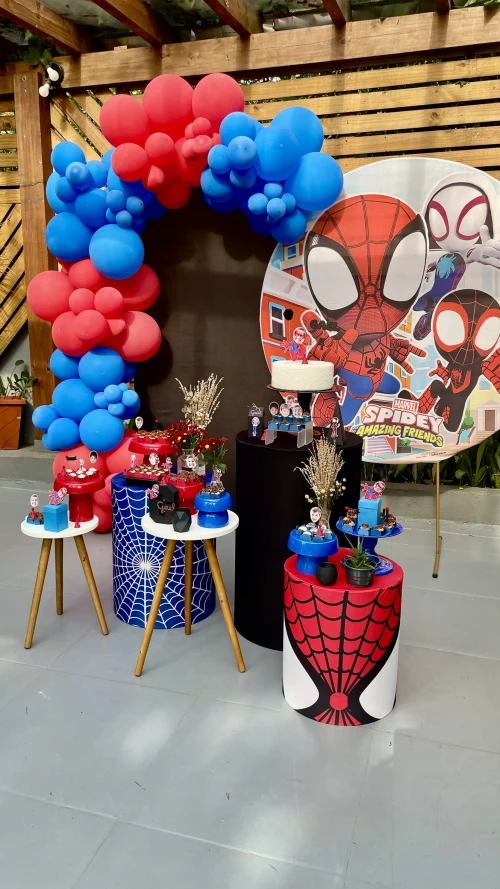 Decoração de festa Homem Aranha — Festaria