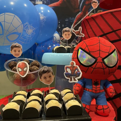 Decoração de festa Homem Aranha — Festaria