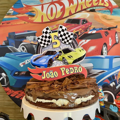 Decoração de festa Hot Wheels — Festaria