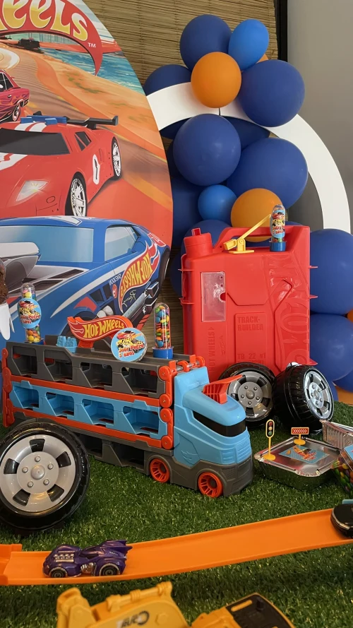 Decoração de festa Hot Wheels — Festaria