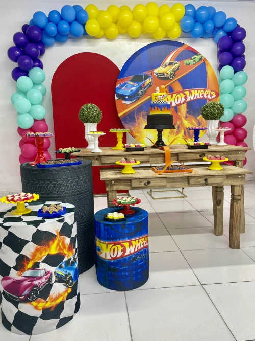 Decoração de festa Hot Wheels — Festaria