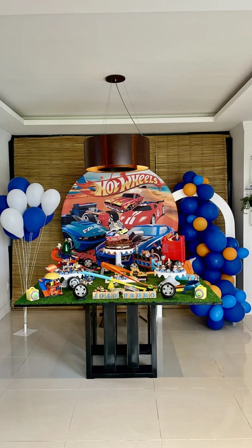 Decoração de festa Hot Wheels — Festaria