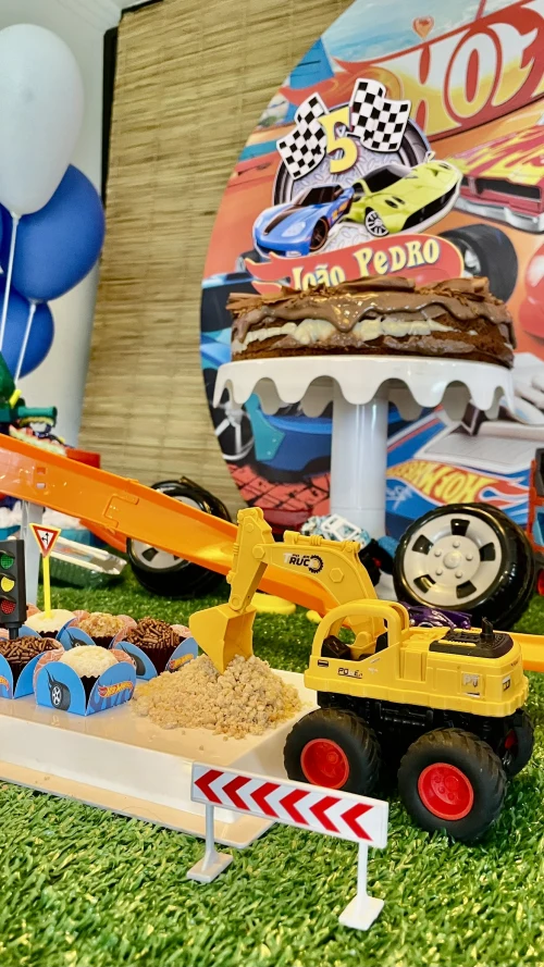 Decoração de festa Hot Wheels — Festaria