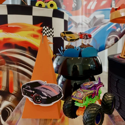 Decoração de festa Hot Wheels — Festaria