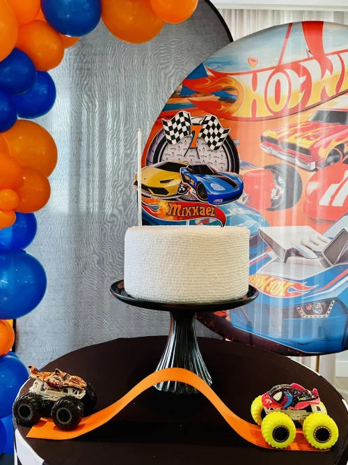 Decoração de festa Hot Wheels — Festaria