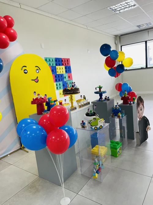 Decoração de festa Lego — Festaria