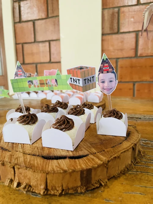 Decoração de festa Minecraft — Festaria