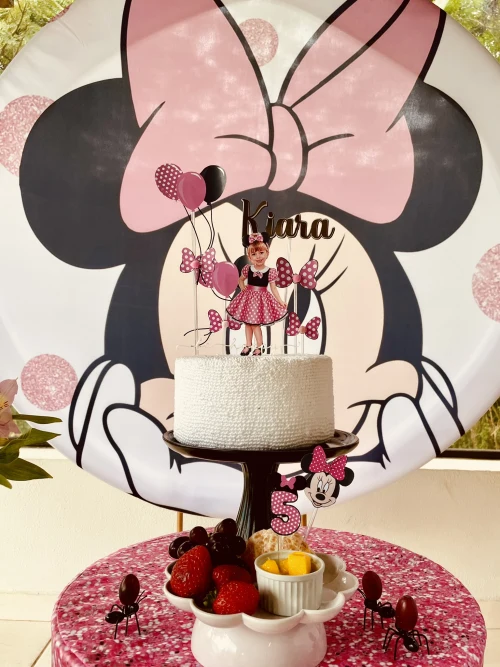 Decoração de festa Minnie — Festaria
