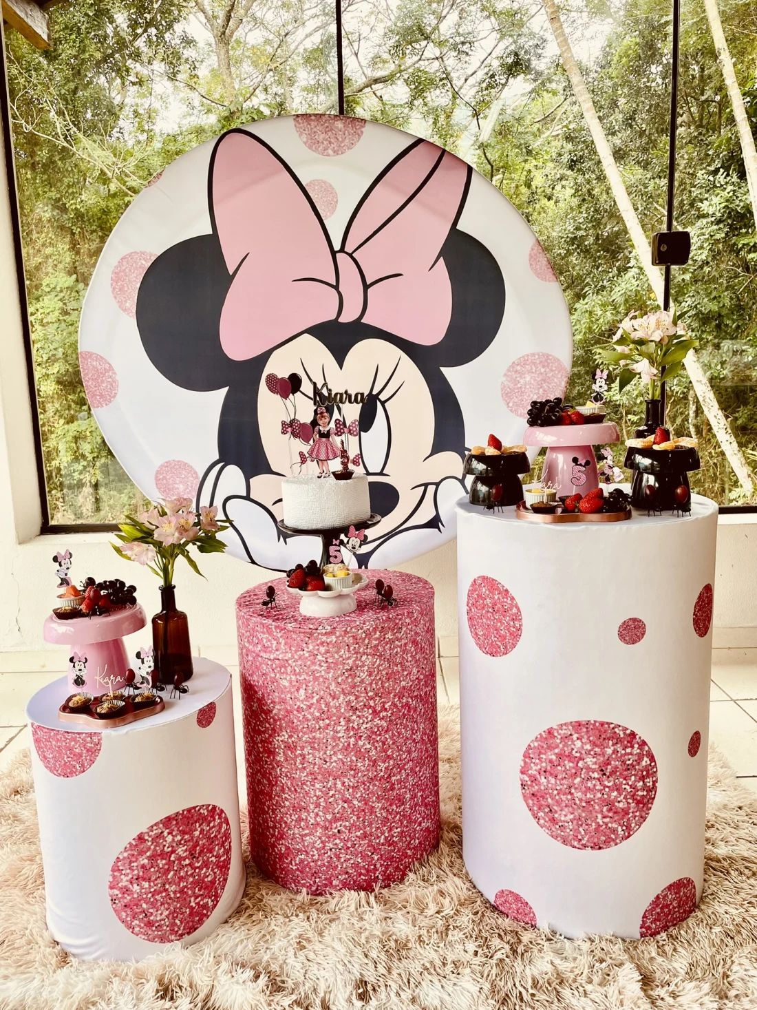 Decoração de festa Minnie — Festaria