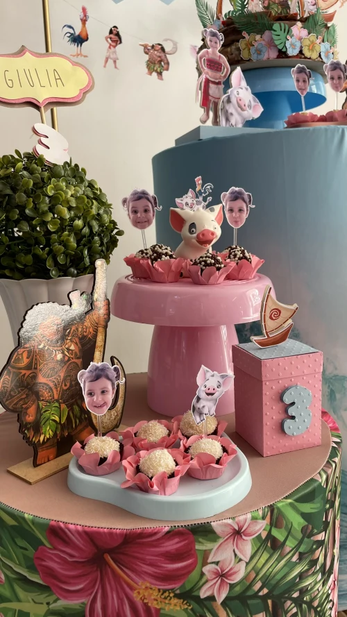 Decoração de festa Moana — Festaria