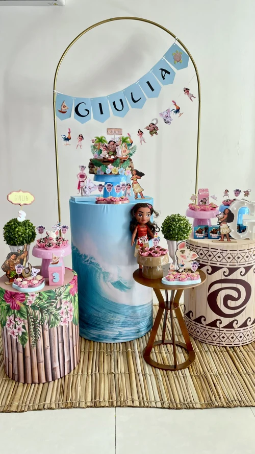 Decoração de festa Moana — Festaria