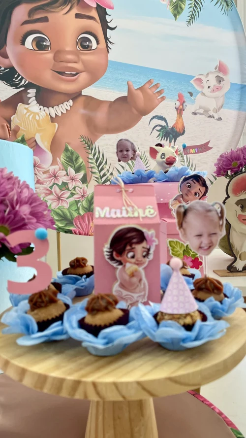 Decoração de festa Moana — Festaria