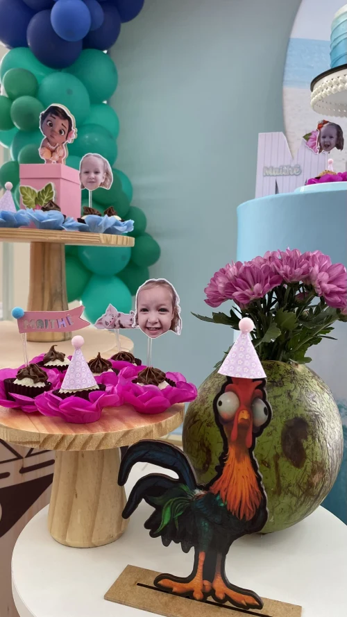 Decoração de festa Moana — Festaria