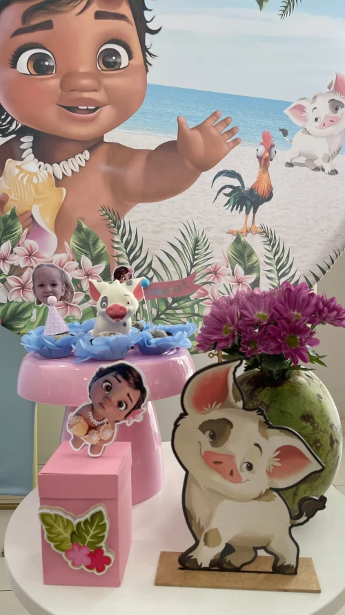 Decoração de festa Moana — Festaria