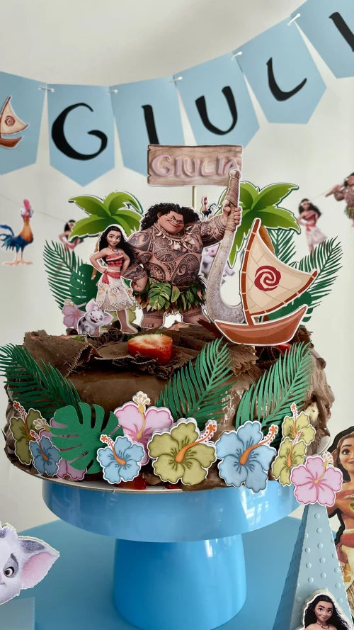 Decoração de festa Moana — Festaria