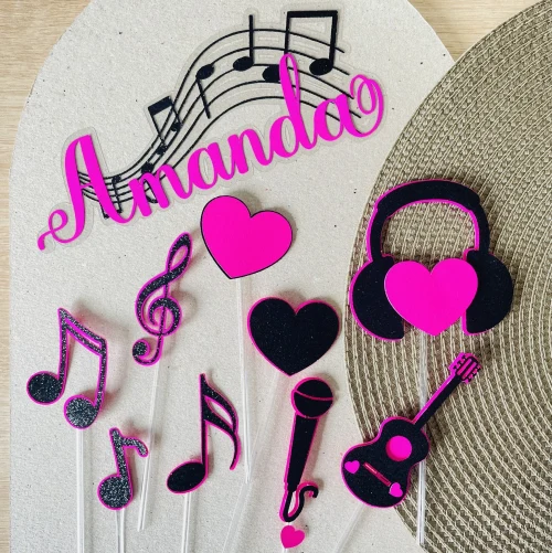 Decoração de festa Música — Festaria