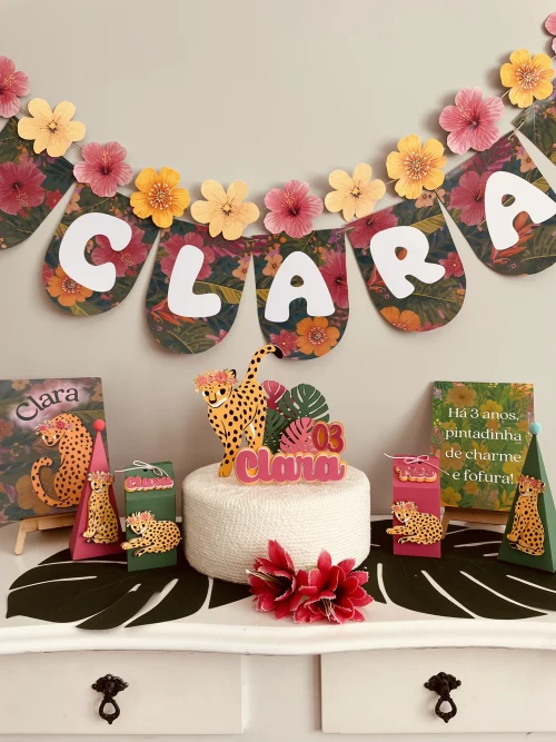 Decoração de festa Onça — Festaria