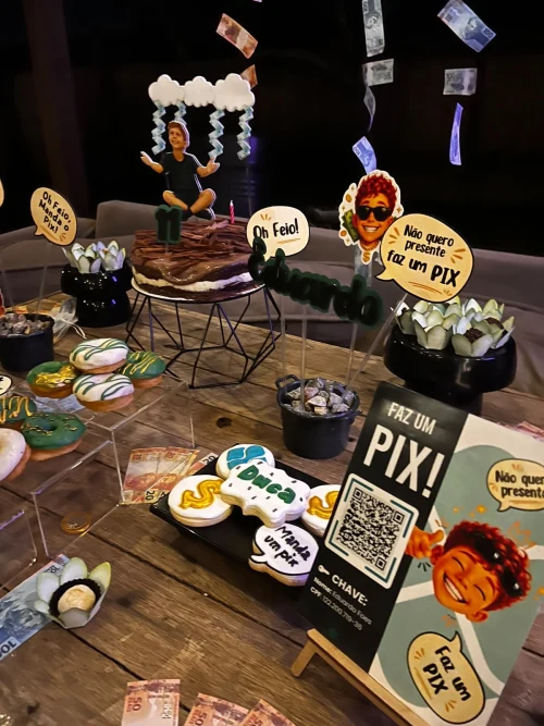 Decoração de festa Pix — Festaria