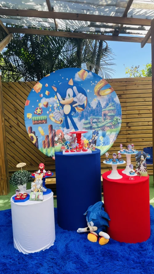 Decoração de festa Sonic — Festaria