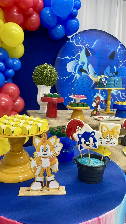 Decoração de festa Sonic — Festaria