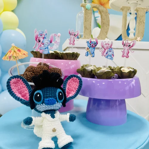 Decoração de festa Stitch — Festaria