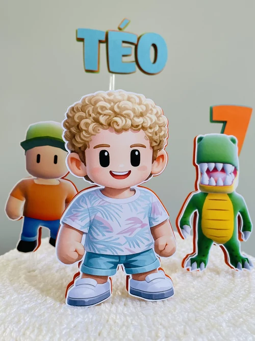 Decoração de festa Stumble Guys — Festaria
