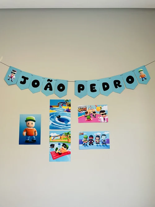Decoração de festa Stumble Guys — Festaria