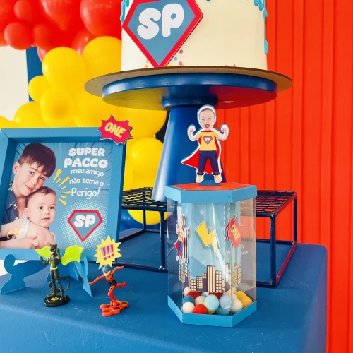 Decoração de festa Super Heróis personalizados — Festaria