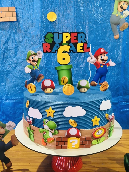 Decoração de festa Super Mario — Festaria