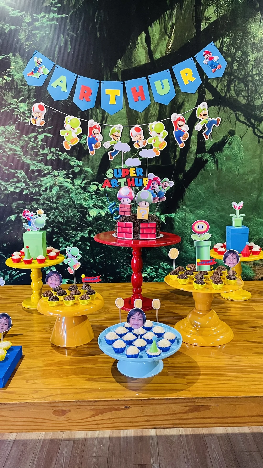 Decoração de festa Super Mario — Festaria