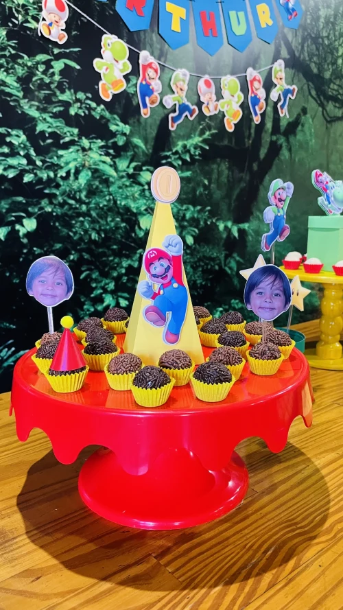 Decoração de festa Super Mario — Festaria