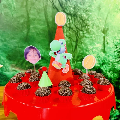 Decoração de festa Super Mario — Festaria