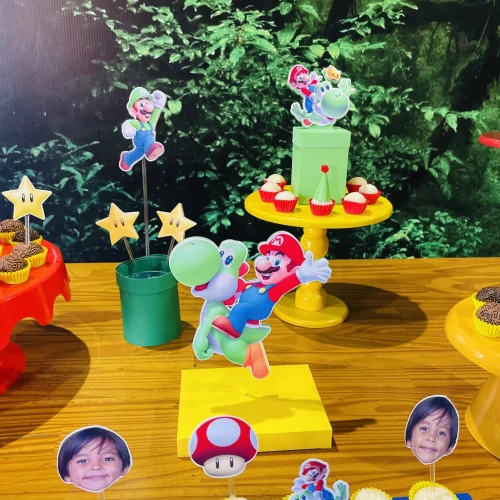 Decoração de festa Super Mario — Festaria