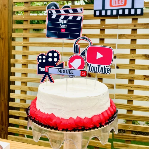 Decoração de festa Youtube — Festaria
